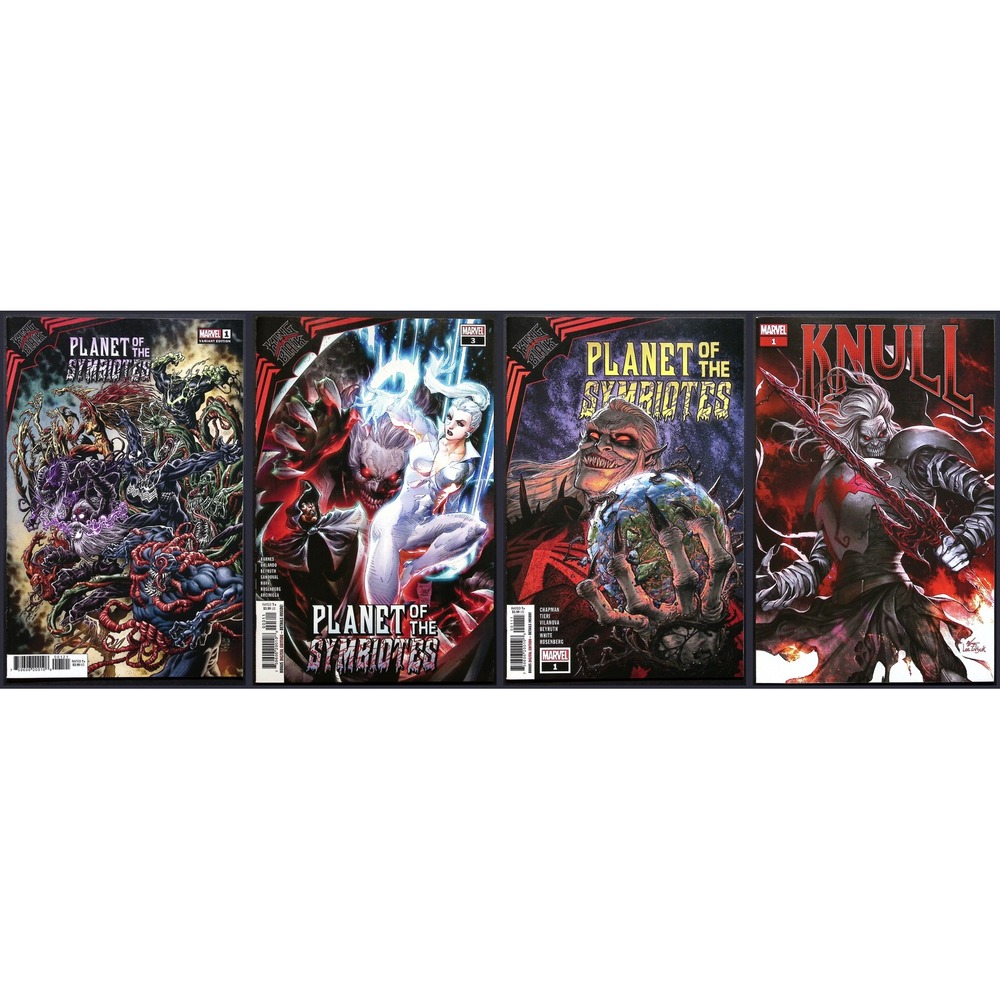 Marvel Comic 3x Comic Lot King in Black Planet of the Symbiotes Knull‎ #1 3 Var